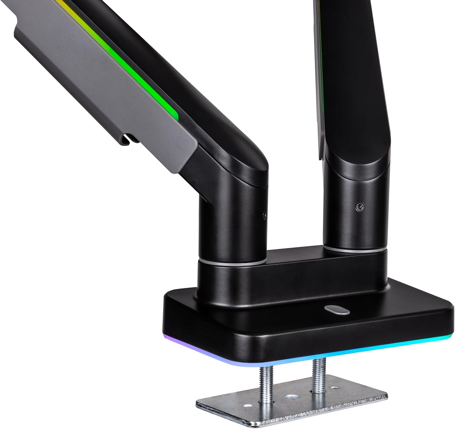 Thermaltake Dual Heavy Duty RGB Monitor Arm for up to 2 x 35 inchs and 2 x 44 lbs Screen, 100 x 100 mm VESA Compatible, Wide Rage Movements, GEA-MSR-DMSBLK-01