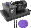 1HP 750W Lawn Mower Blade Sharpener, Lawnmower Blade Grinder with 9-inch Grinding Wheel, 1700 RPM Powerful Bench Mower Sharpening Machine for High/Low Lift, Gator & Flat Blades (1HP 750W)