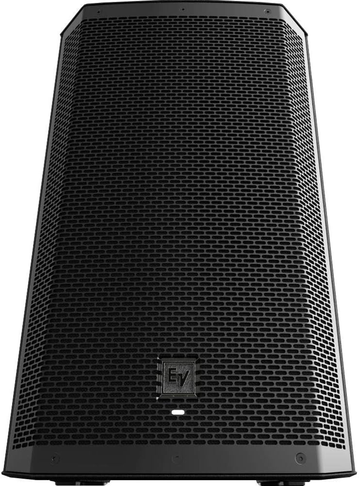 Electro-Voice ZLX-12P-G2 12' 2-Way 1000W Powered Loudspeaker with Bluetooth (Black) Bundle with 2X Steel Speaker Stand, Stand Bag 51'& 2X XLR Cable