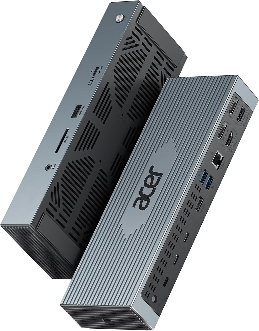 Acer Thunderbolt 4 Dock, 16 in 1 DisplayLink Docking Station 4 Monitor, 3×TB4+2×HDMI+2×DP, Up to 8K & 40Gbps, 160W Power, 2.5G Ethernet, SD4.0, USB C Dock for MacBook Pro/Max, Dell, Acer, HP etc