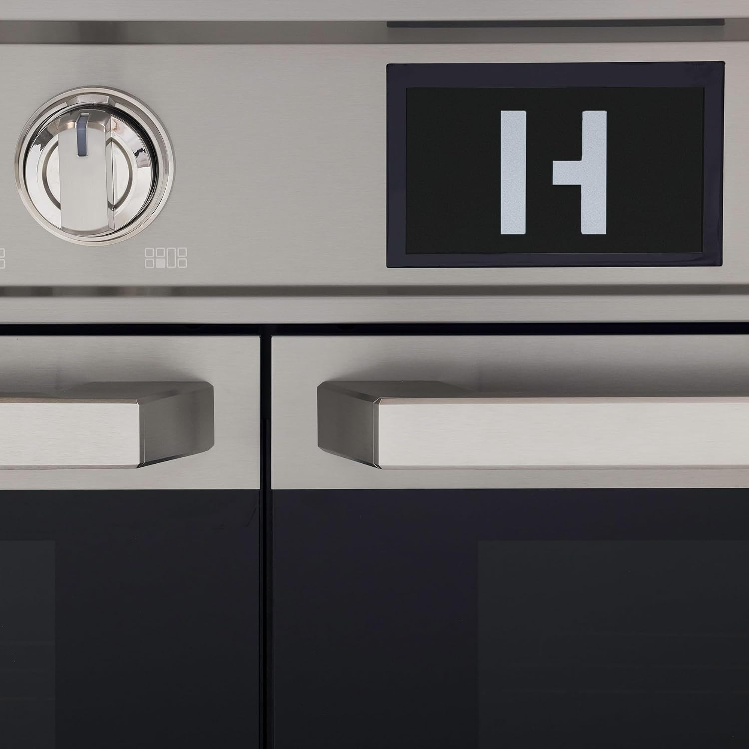 48 Inch Professional Induction Range with Double Convection Ovens, Air Fry, 7 Burner Electric Stove, Pizza Stone - Stainless Steel