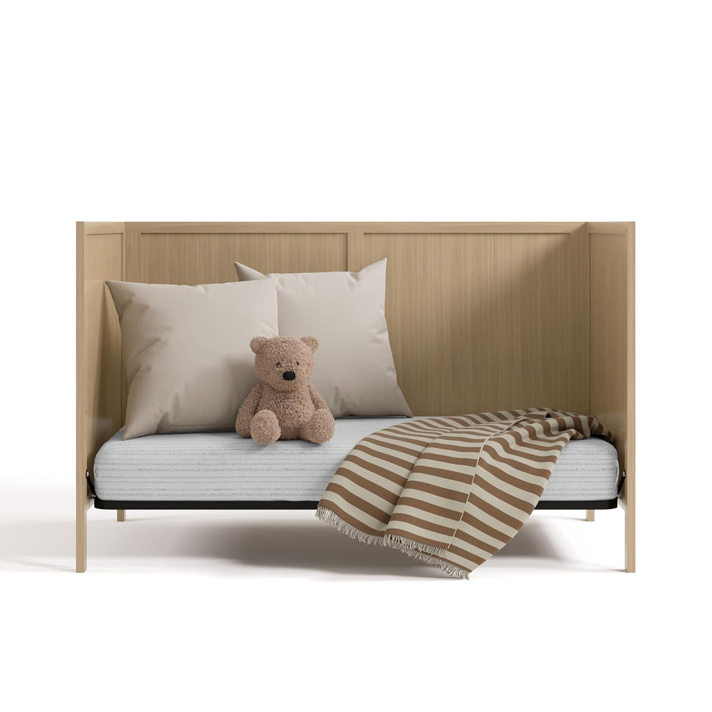 Graco Theo 3-in-1 Convertible Baby Crib - GREENGUARD Gold Certified, Converts to Toddler Bed & Daybed, Fits Standard Full-Size Baby Crib Mattress, 4 Adjustable Mattress Heights (Driftwood)