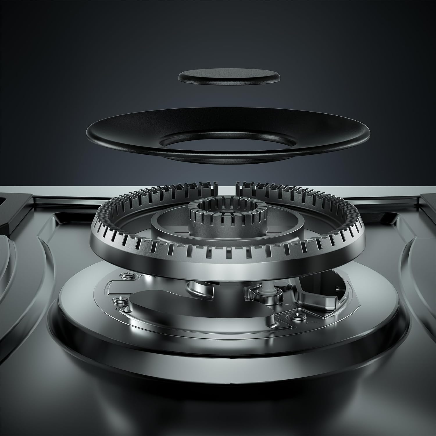 Empava 30 in. Gas Stove Cooktop with 5 3rd Gen Italy Sabaf Sealed Burners in Stainless Steel, 30 Inch, Silver