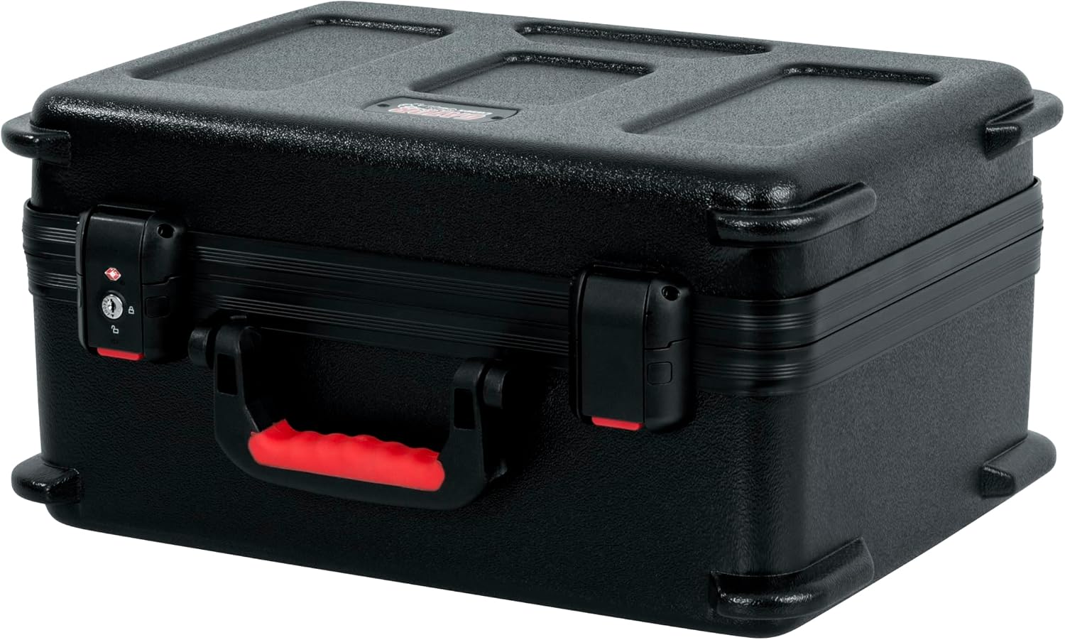 Gator Cases Molded Flight Case to Hold Up to (15) Wired Microphones with TSA Approved Locking Latch and Cable Storage; (GTSA-MIC15)
