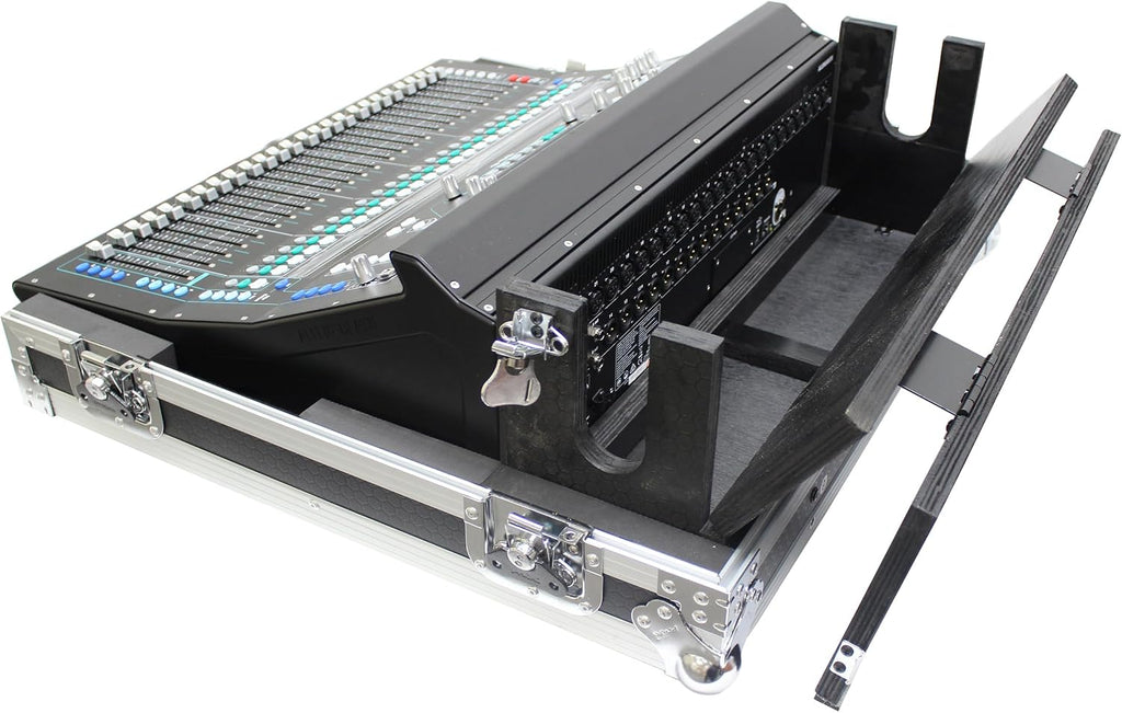 ProX XS-AHSQ6DHW ATA Digital Audio Mixer Flight Case for Allen & Heath SQ6 Console with Doghouse compartment and Caster wheels