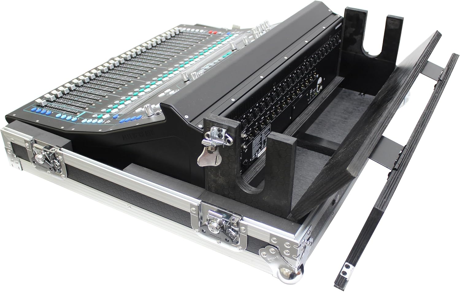 ProX XS-AHSQ6DHW ATA Digital Audio Mixer Flight Case for Allen & Heath SQ6 Console with Doghouse compartment and Caster wheels