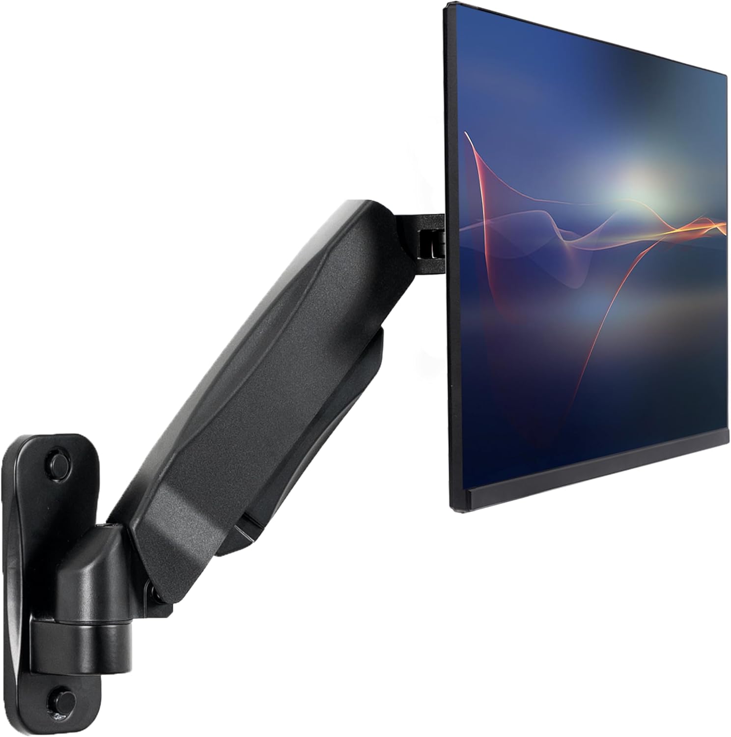 VIVO Height Adjustable Pneumatic Arm Single Monitor Wall Mount, Full Motion Articulating, Fits 17 to 32 inch Screen, Black, MOUNT-V001A (Pack of 5)