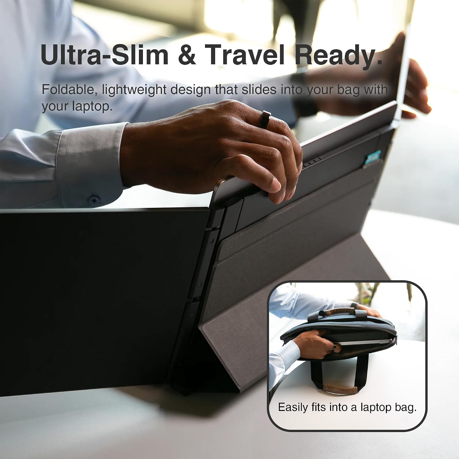 Trio 3 Pro 14.1' Mobile Pixels Portable Laptop Monitor(2026 Version), 1400p QHD Triple Monitor with Built-in Kickstand, One USB-C Cable Setup Laptop Screen Extender(Optional Magnets), Windows/macOS