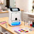 Nail Art Printer Machine, 3D Digital Mobile Printer with Touch Screen, Fast Drawing in 10 Seconds, for Weddings, Girls' Home Nails, and Nail Art Studios