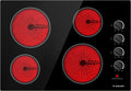 GASLAND Electric Cooktop 30 Inch, Pro CH77BS 7000W Built-in Ceramic Radiant Stovetop with 4 Burners, ETL Approved, Knob Control, Hot Surface Indicator, Child Safety Lock, 240V