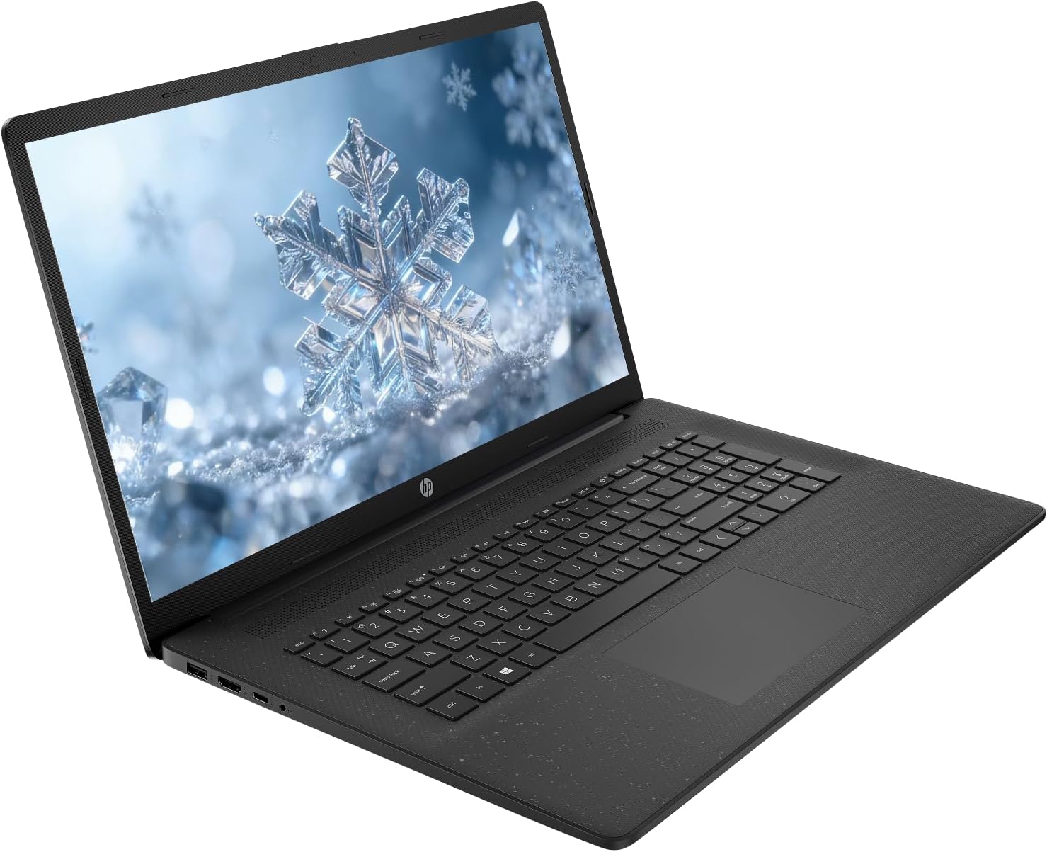 HP 17.3' Business Laptop Computer, Intel 10-Core i5, 4GB RAM 256GB SSD, Windows 11 with AI Copilot Ready, Numeric Keypad, Camera Privacy Shutter, PLUSERA 8-in-1 Hub Included, Jet Black