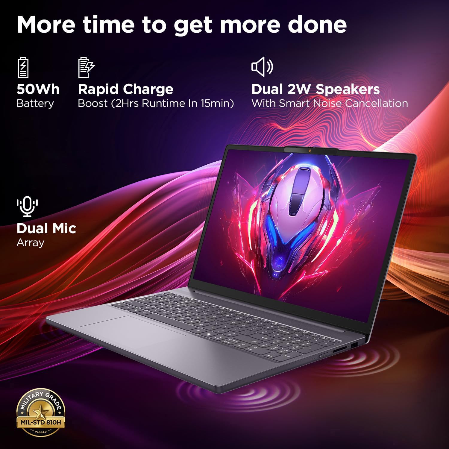 Lenovo IdeaPad Slim 3 Laptop 16' FHD+ Computer for Home Office, Intel 8-Core i5-13420H, 24GB DDR5 RAM, 1TB PCIe SSD, WiFi 6, Bluetooth 5.2, AI Copilot, Luna Grey, Windows 11 Home
