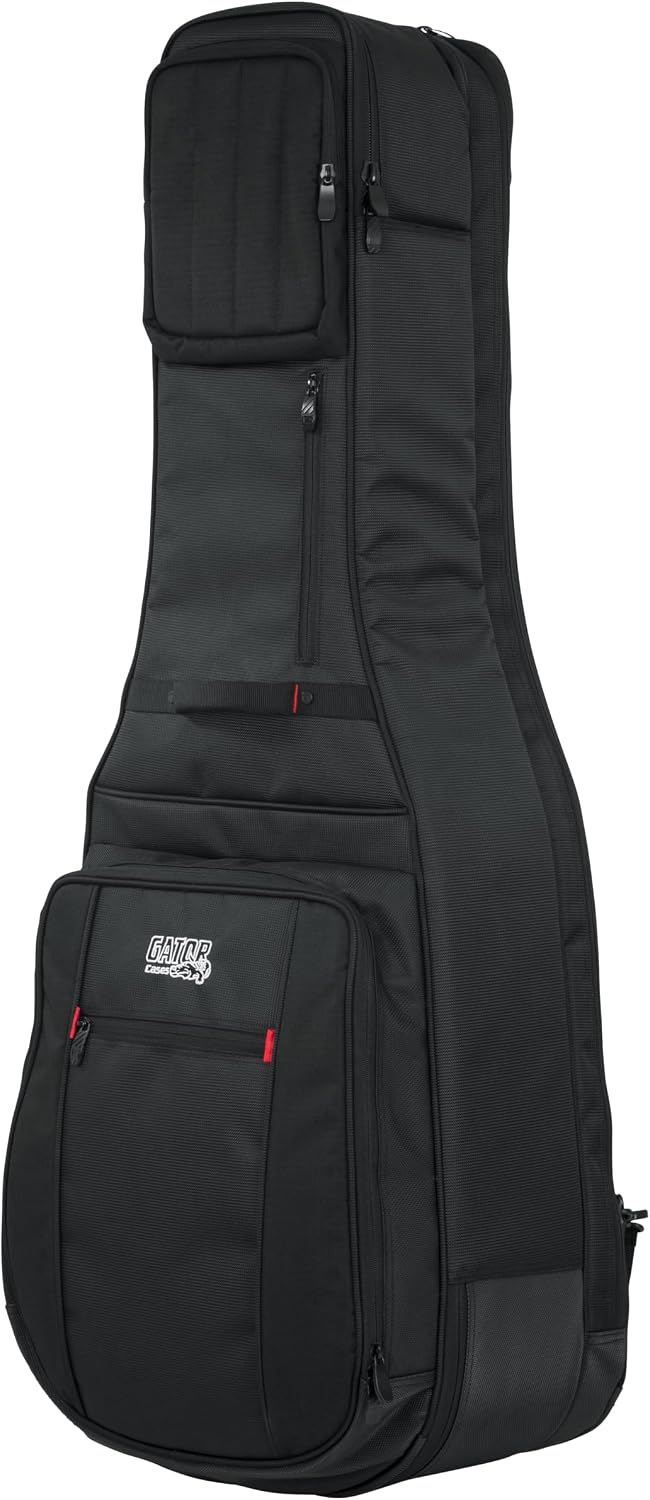 Gator Cases Pro-Go Series Ultimate Guitar Gig Bag, Dual Compartment Fits Acoustic and Electric Guitars (G-PG ACOUELECT)