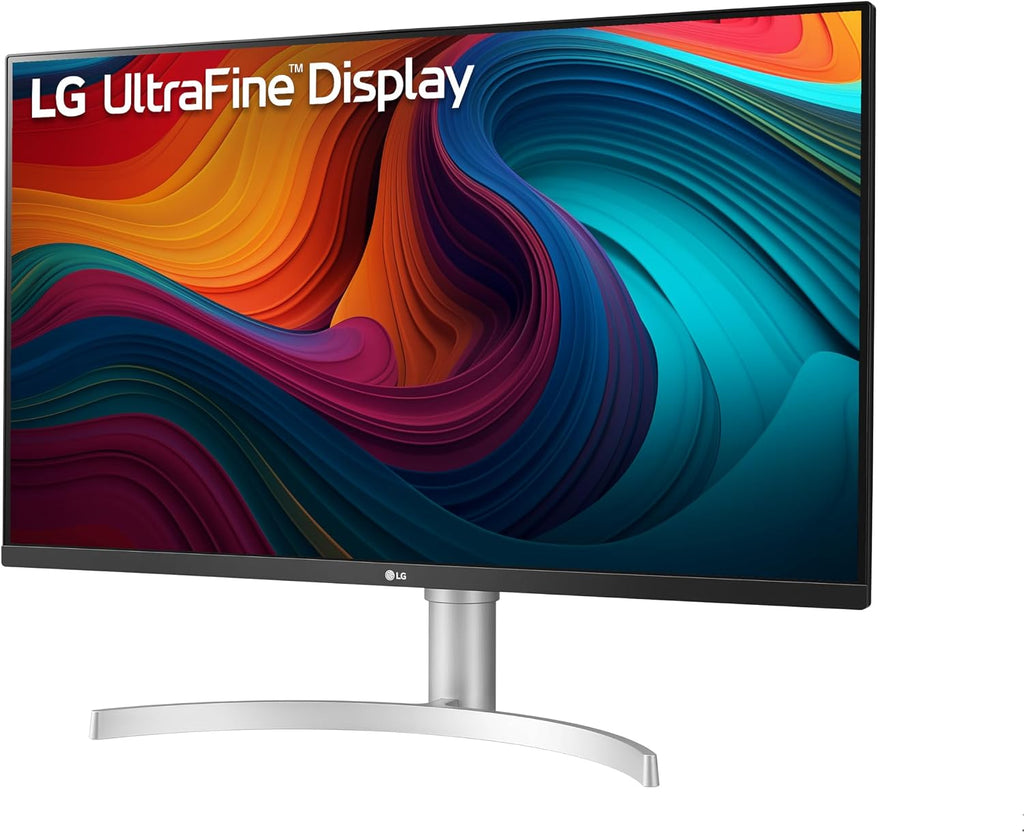 LG 32UN550-W Monitor 32' Ultrafine (3840 x 2160) Display, DCI-P3 90% Color Gamut, HDR 10, AMD FreeSync, Borderless Design, Tilt/Height Adjustable Stand - Silver