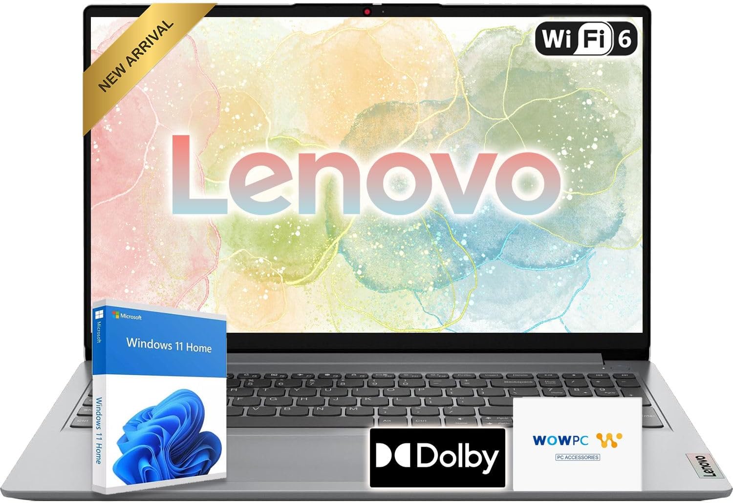 Lenovo Ideapad 15.6' Laptop | AMD Processor | Copilot & Windows 11 | 4GB DDR5 RAM | 1TB PCIe SSD | Full-Size Keyboard | Wi-Fi 6 | HDMI | Privacy Webcam | Dolby Audio | Multitasking Laptop for School