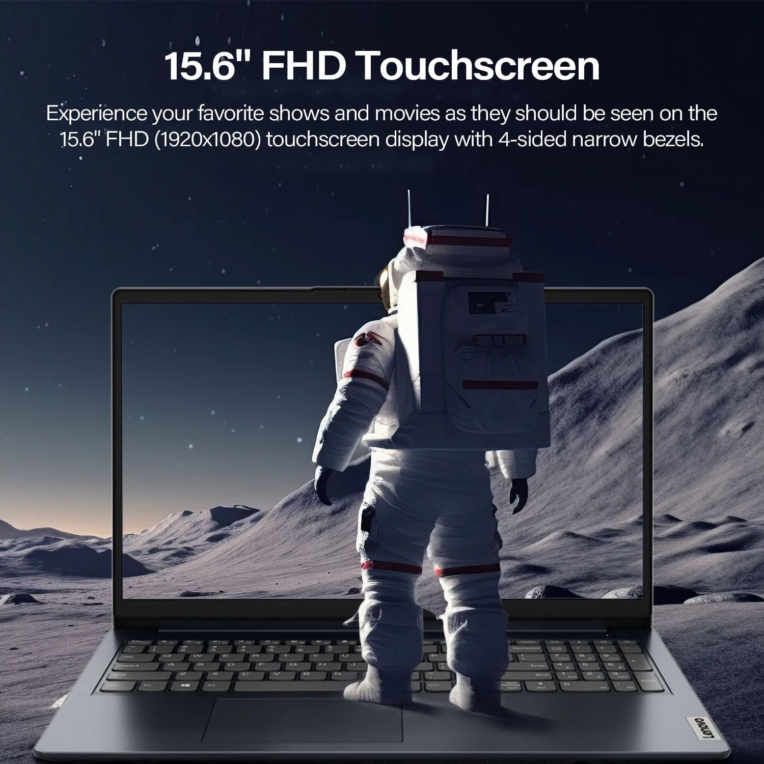 Lenovo IdeaPad 1 15.6' FHD Touchscreen Laptop, Intel Core i5-1335U, 16GB RAM, 512GB SSD, Webcam, HDMI, SD Card Reader, Wi-Fi 6, Win 11 Home, Abyss Blue, Bundle with Thunderobot ML101 Wireless Mouse