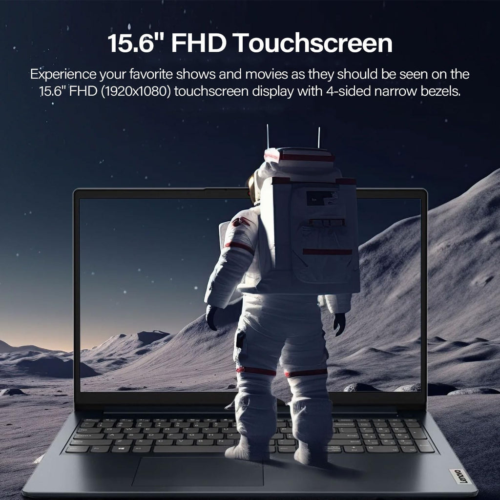 Lenovo IdeaPad 1 15.6' FHD Touchscreen Laptop, Intel Core i5-1335U, 40GB RAM, 1TB SSD, Webcam, HDMI, SD Card Reader, Wi-Fi 6, Win 11 Home, Abyss Blue, Bundle with Thunderobot ML101 Wireless Mouse