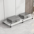 AV Media Stand, Audio Rack Corner Component Cabinet, Open Storage Shelf, Power Amplifier Shelf Equipment, TV Printer Storage Stand, for Home, Office(White,1 Tier 5CM/1.9in)