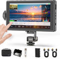 Desview A5 Camera Field Monitor 5.5' 600nits Touch Screen 4K/60Hz HDMI 2.0 in/Out External Camera Monitor for DSLR with 3D LUT Full-Waveform Peaking Focus Assist, Sunshade & NP-F550 Battery Included