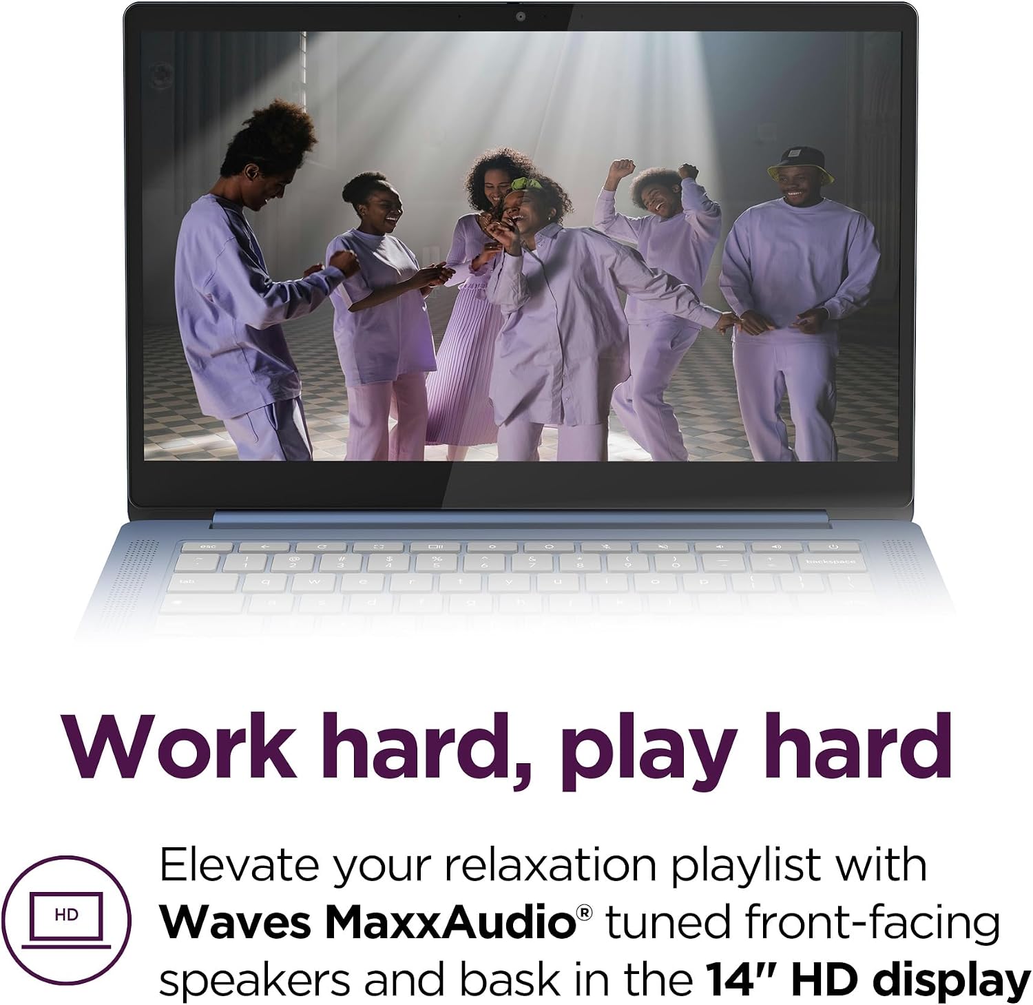 Lenovo IdeaPad Slim 3 Chromebook - 2024 - Lightweight Laptop - Waves MaxxAudio® Speakers - 14' HD Display - HD 720p Camera - 4GB Memory - 64GB Storage - MediaTek Kompanio 520 - Abyss Blue (Renewed)