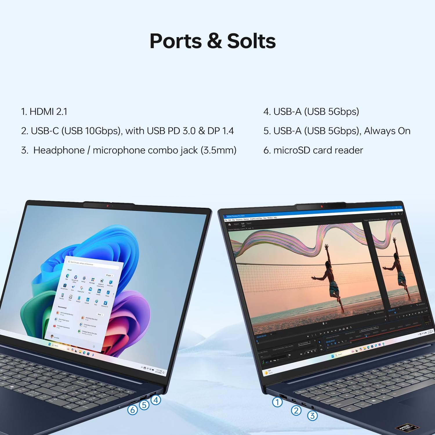 Lenovo IdeaPad Slim 5 Business Laptop, 16' FHD+ Touch, Ryzen 7 350(5GHz max Frequency, >Ultra 7 155U), 16GB RAM, 1TB SSD, Backlit, Wi-Fi 7, W11P, Copilot AI-Ready, Bundle with PCO Laptop Cooler