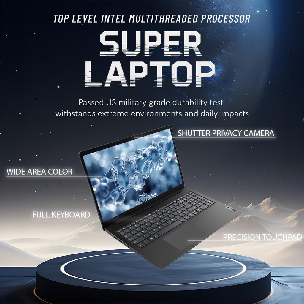 Lenovo 2026 New V15 Business and Student Laptop, Ryzen 3 7320U(Outperforms Intel i7-1065G7), 16GB RAM, 512GB SSD, 15.6' FHD, Ultra Quiet Design, Long Battery Life, Wi-Fi 6, Bluetooth 5, Windows 11 Pro