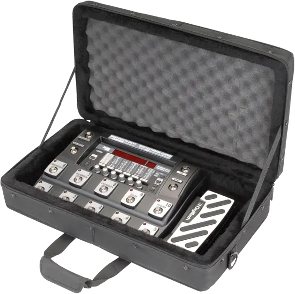 SKB 21'x11' Foot Controller Soft Case Padded Bag, Rigid Foam Frame, Shoulder Strap and Double Zippers for DJ Controllers & Small MIDI Keyboards, Black