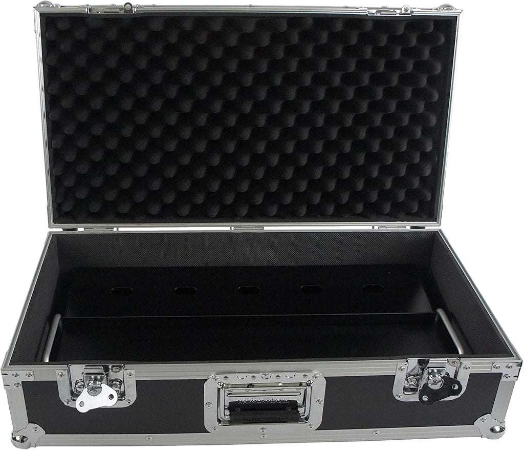 Harmony Audio Cases HCTPB24 Compatible With Guitar Effect Pedals Custom Hard ATA Flight 24' Pedal Board Case