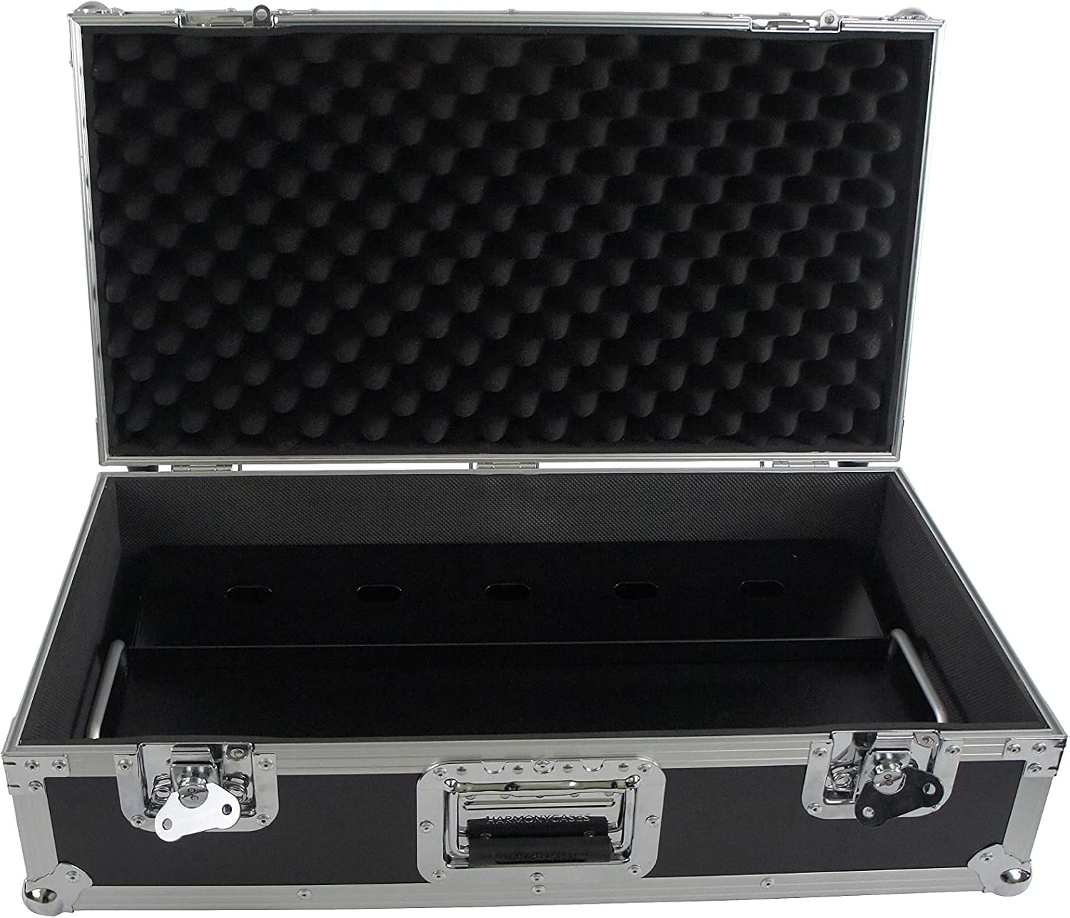 Harmony Audio Cases HCTPB24 Compatible With Guitar Effect Pedals Custom Hard ATA Flight 24' Pedal Board Case