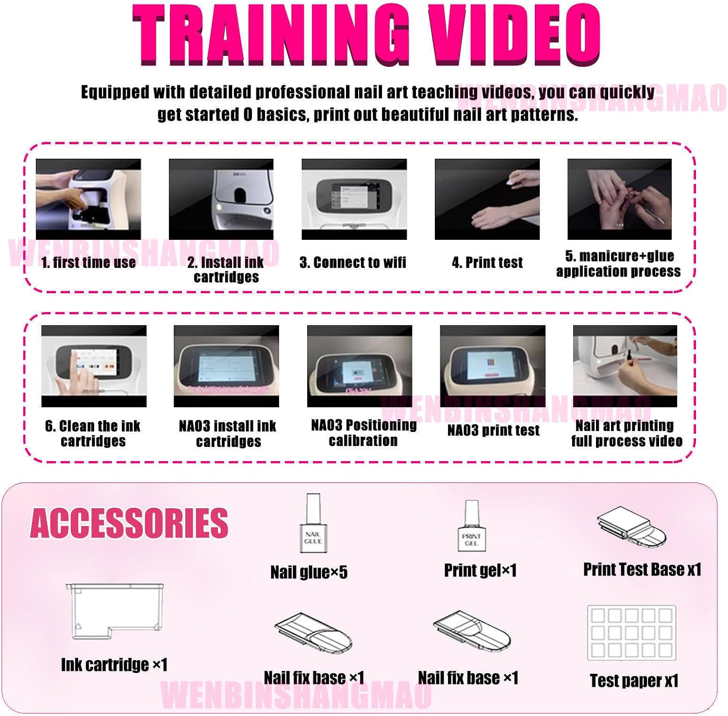 Portable Digital Nail Printer Machine, Automatic 3D Nail Painting Machine with Touch Screen /1000+ Designs, Smart DIY Nail Art Printing Machine for Home Nail Salon Cute Girls