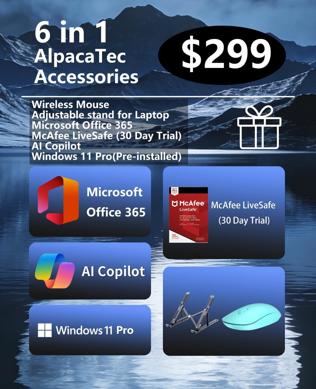Lenovo IdeaPad 1i Laptop, Intel Core i5-1335U（10-core） Processor, Microsoft Office, 15.6'' FHD Display, 8GB RAM 256GB SSD, Copilot AI, Windows 11 Pro, Wi-Fi 6, HDMI, Alpacatec Accessories
