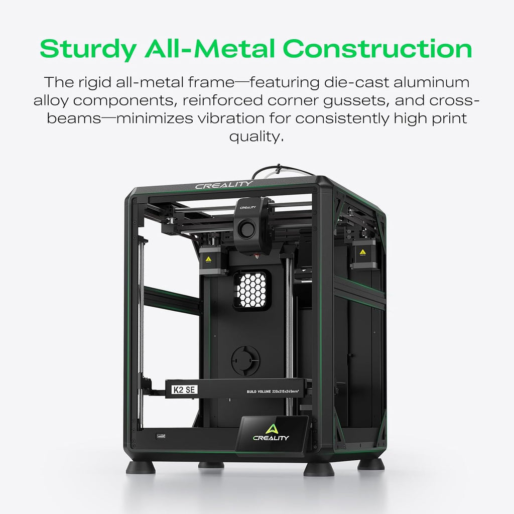 Creality K2 SE 3D Printer Bundle with PLA Filament 1.75mm 4 Packs（1 Black+1 White+1 Red+1 Blue）