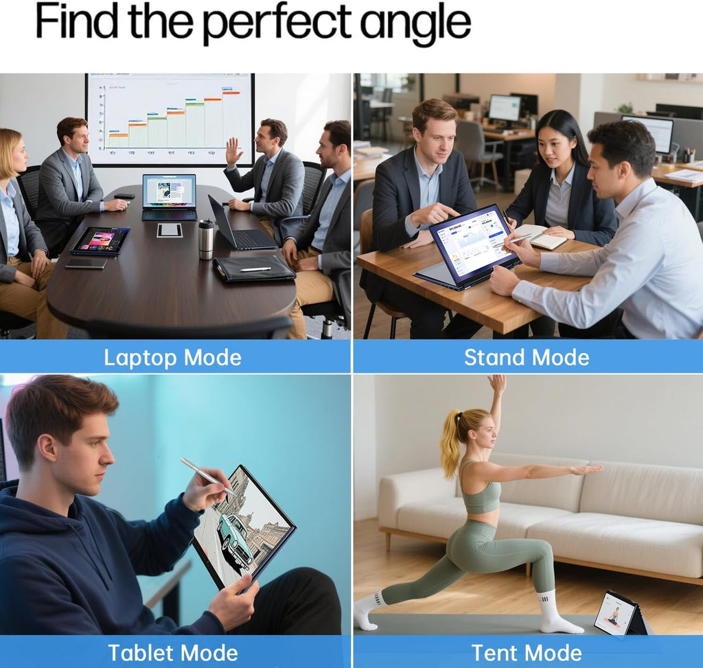 HP OmniBook X Flip 14 2-in-1 Laptop, Laptop Touchscreen 14' WUXGA IPS, Intel 8-core Ultra 5 226V, Intel Arc 130V GPU, 16GB RAM 512GB SSD, Thunderbolt 4, Windows 11 Home