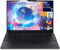 Lenovo ThinkPad E16 Gen 3 Laptop Computer for Business, Lifetime Office 365, Intel Ultra 7 255H, Arc 140T, 16GB DDR5 RAM, 1TB PCIe SSD, WiFi 6E, 16' FHD+, Webcam, Windows 11 Pro, Type C RJ45 Cable