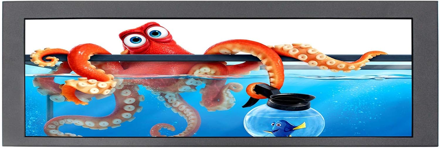 VSDISPLAY 14.9inch 1280x390 LCD Monitor VS149ZJ01,which with Screen LTA149B780F and DVI VGA Input Controller Board 68676, as a bar Display Monitor/Advertising Screen