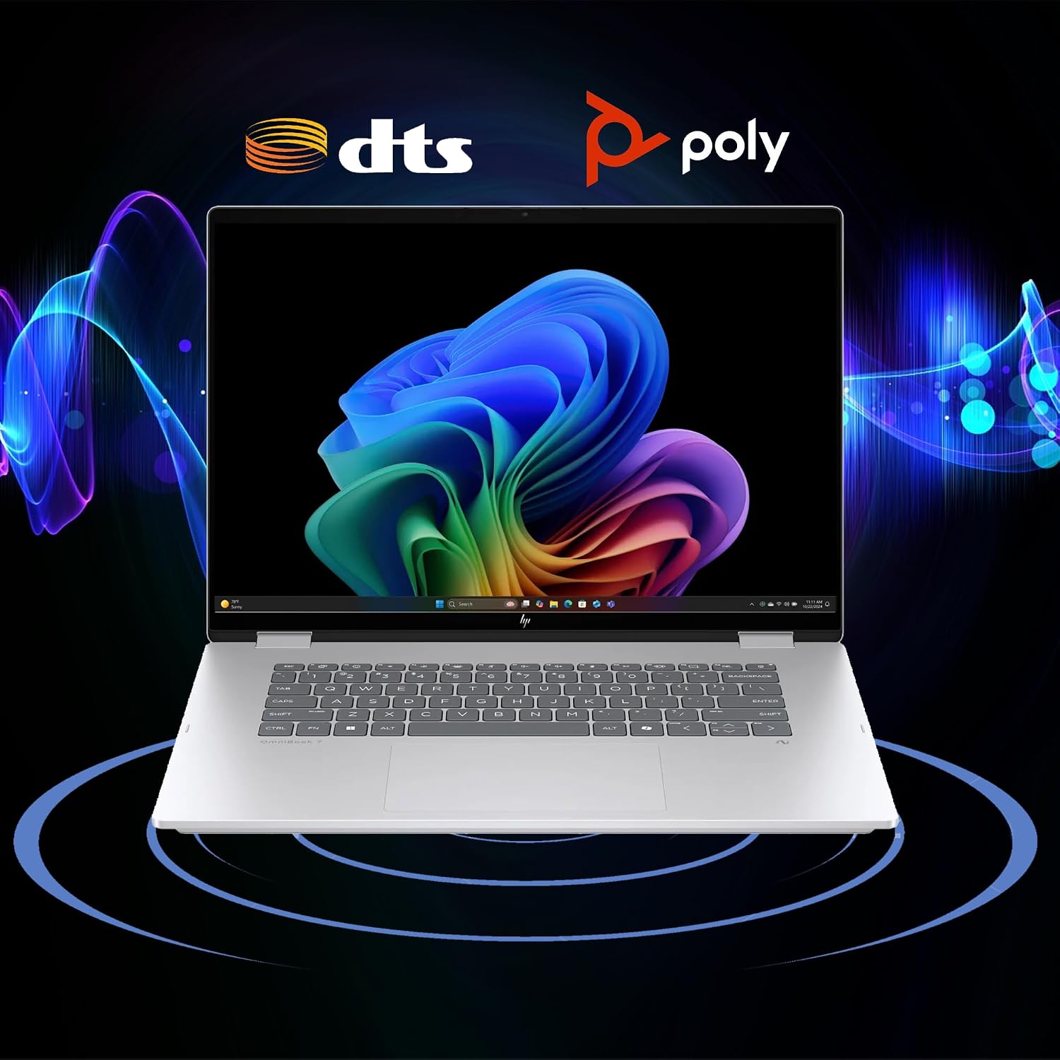 HP OmniBook 7 Flip 16 2-in-1 Professional Business Laptop 16' 3k OLED Touch Intel 8-core Ultra 7 Series 2 258V (Up to 47 Tops) 32GB RAM 2TB SSD 5MP IR Camera Wi-Fi7 Pen Win11Pro ICP Hub