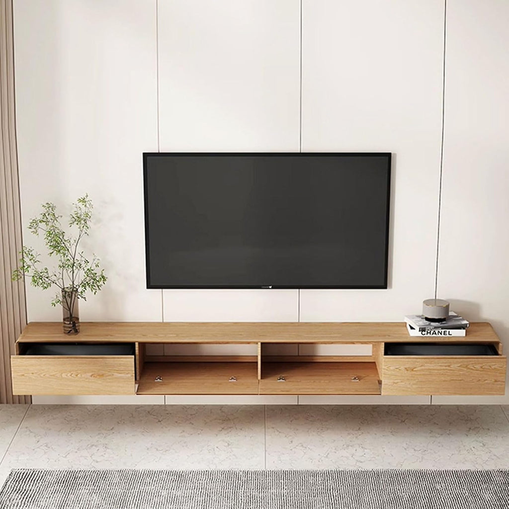Wall Mounted TV Cabinet Wall Shelf Floating TV Shelf TV Stands Router Set top Box CD DVD Players Toy Storage Shelf with Drawer Multimedia Organiser Audio-Visual Equipment Shelves Wall Cabinet