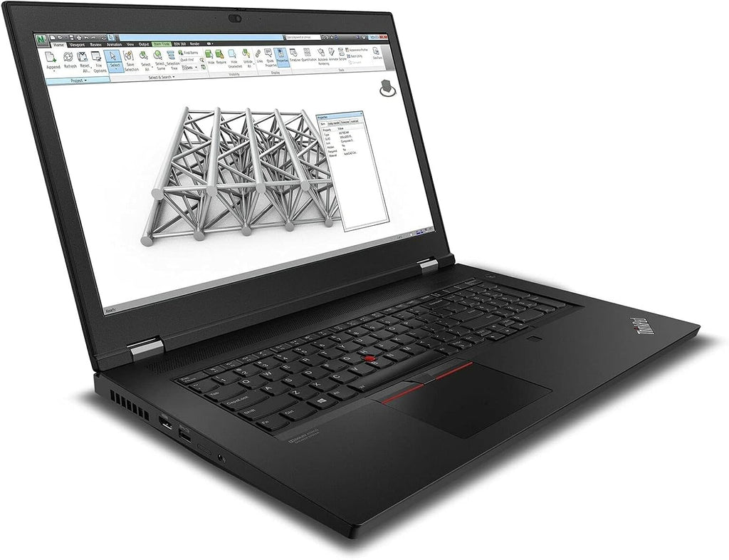 Lenovo Thinkpad P17 Mobile Workstation Laptop (17.3' FHD IPS, Intel 6-Core i7-10750H, 64GB RAM, 2TB SSD, Quadro T2000 4GB Graphics), Backlit KB, Fingerprint, Webcam, Thunderbolt 4, Win11 Pro, Black