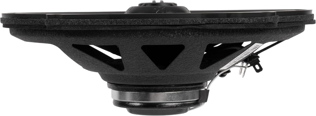 NVX® XFHD57L Premium 5x7' Motorcycle Speakers, 600W Peak (300W RMS), 2-Ohm OEM Saddlebag Lid Coaxials with 1' Titanium Tweeters, Waterproof, for Harley-Davidson 1998 up (Pair)
