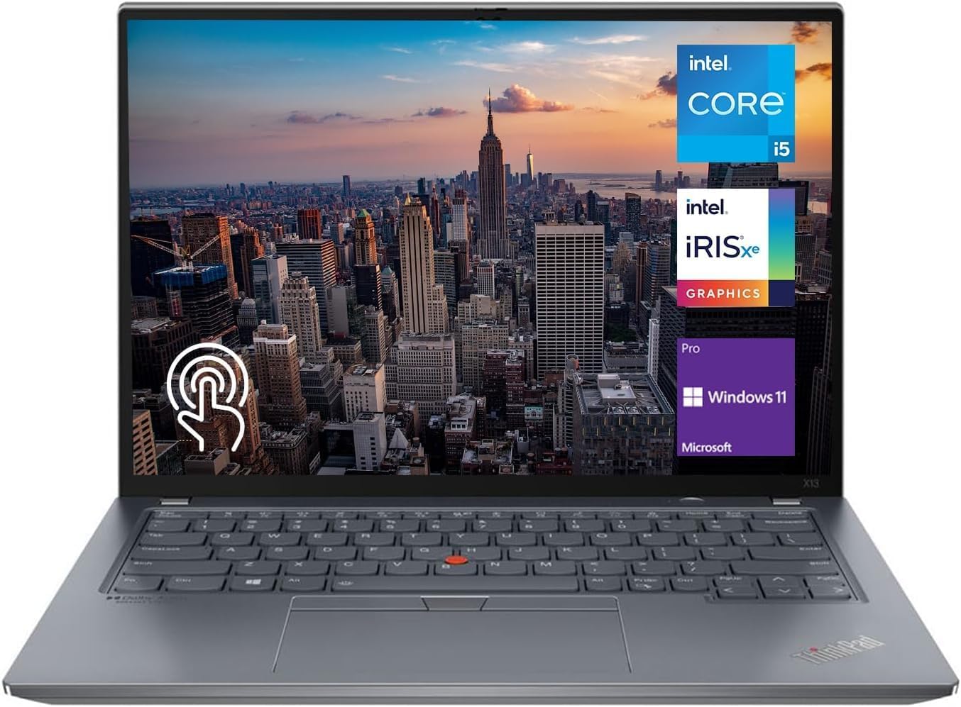 Lenovo ThinkPad X13 Gen 2 13.3' WUXGA Touchscreen Laptop, Intel i5-1135G7 Processor, 8GB RAM 1TB PCIe SSD, Backlit Keyboard, Fingerprint Reader, Webcam, Wi-Fi 6, Windows 11 Pro, Black