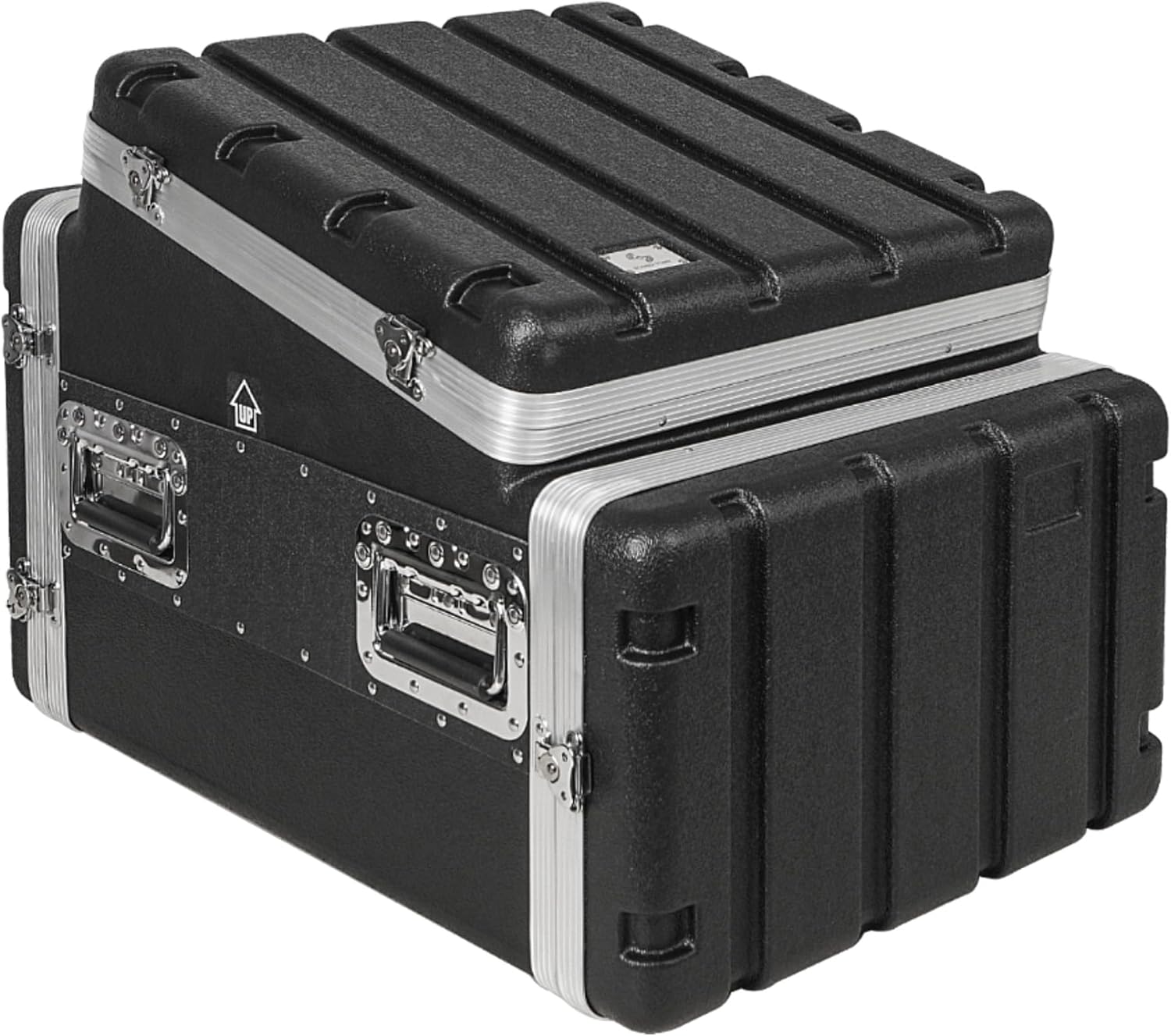 Sound Town Lightweight and Compact 6U ATA ABS Rack Case, with Slant Mixer Top, 21' Depth, 10U Top and 6U Side Spaces (STMR-A10X6U)