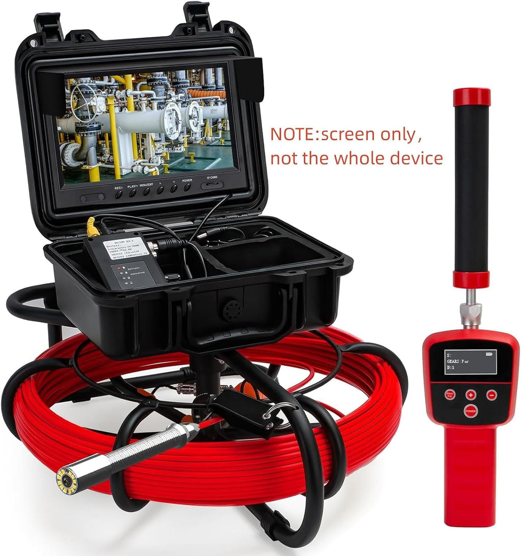 Sewer Camera Replacement Ultra High Definition 9inch Display Screen w/16GB DVR Video Rcording,JQKJCAM Drain Pipe Borescope Accessory,Monitor of Pipe Inspection Camera SP09A SP09F 9600F WP90F