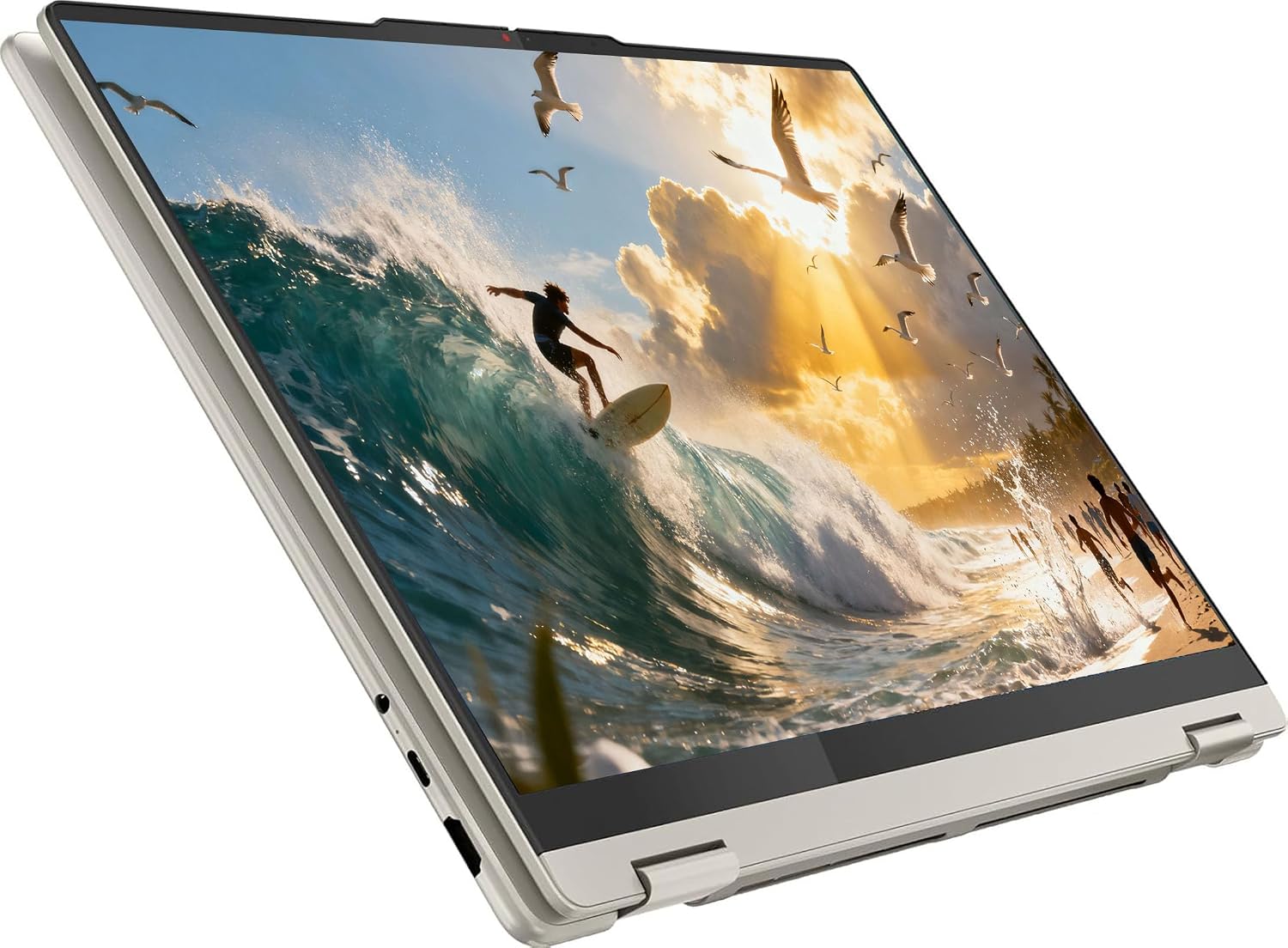 Lenovo Yoga 7 2-in-1 Laptop 16' 2K Touchscreen, AMD Ryzen AI 5 340 Up to 4.8GHz, AMD Radeon 840M, 16GB LPDDR5X, 1TB SSD, WiFi 7, Backlit KB, Fingerprint, Windows 11 Pro W/BWE Accessorie