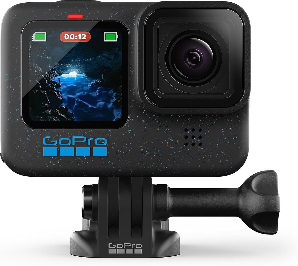 GoPro HERO12 Black - Waterproof Action Camera with 5.3K60 Ultra HD Video, 27MP Photos, HDR, 1/1.9' Image Sensor, Live Streaming, Webcam, Stabilization