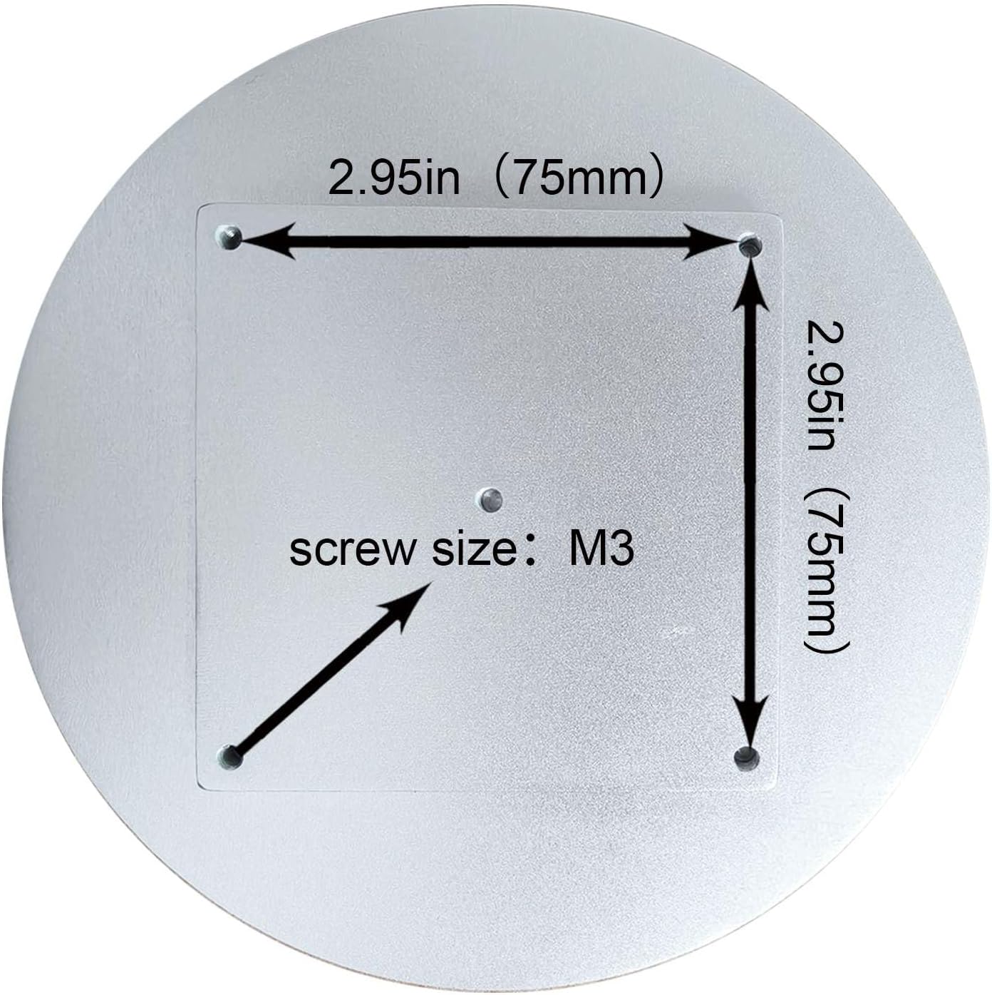 VSDISPLAY 5 Inch Round Touch Display Monitor 1080x1080 Resolution 400Nits IPS LCD Screen Supports Mini H Video Input