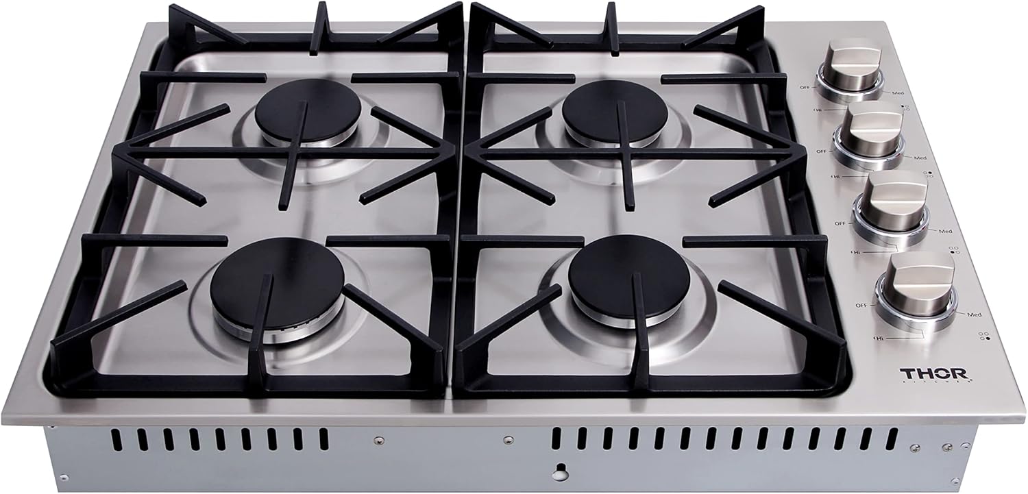 THOR Kitchen Professional 30-inch Cooktop/Rangetop in Stainless Steel - Model TGC3001