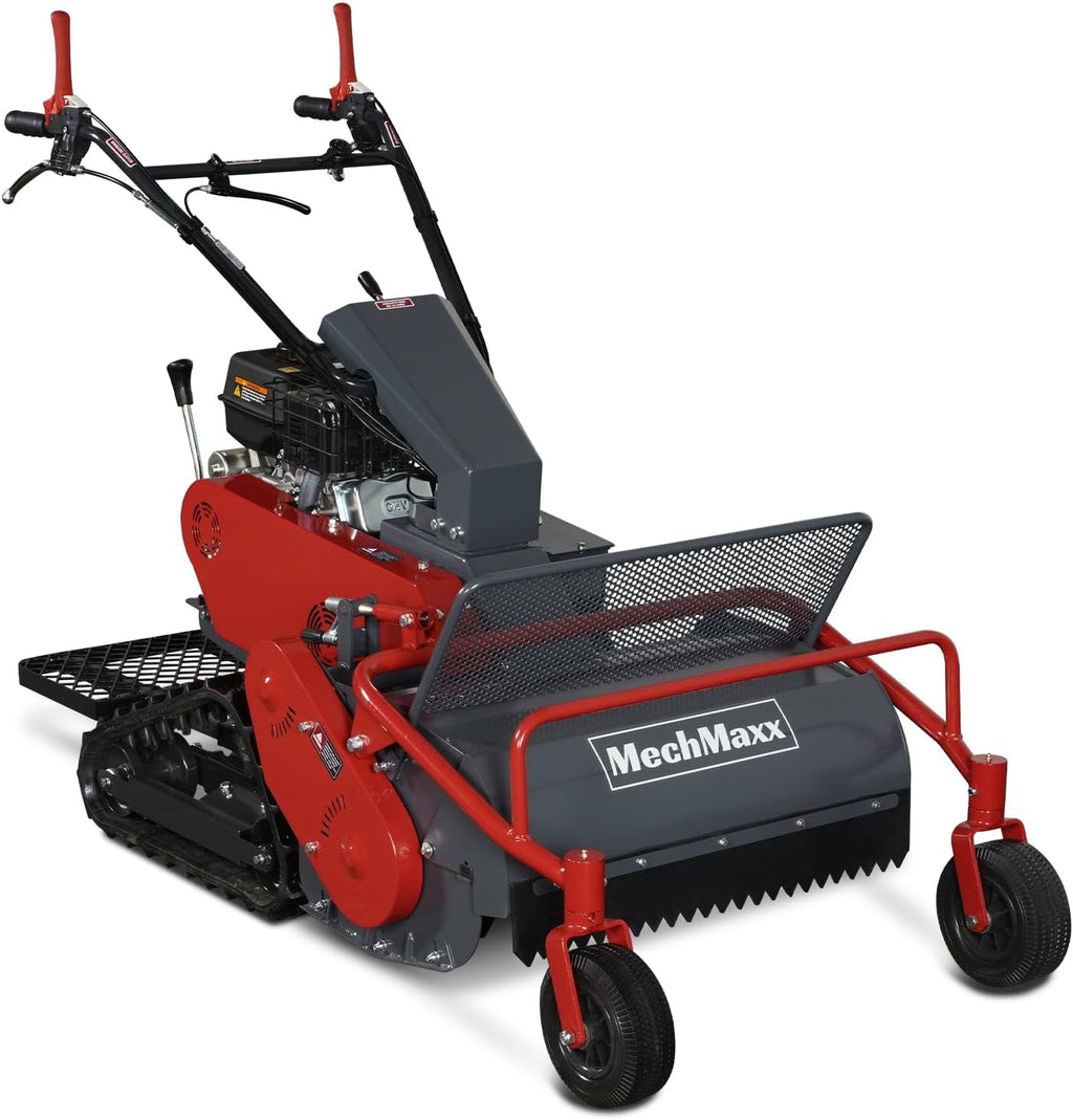 MechMaxx 27' Walk Behind Flail Mower, 10HP 302cc, Self-Propelled, Tracked, Electric Start, SFM27T
