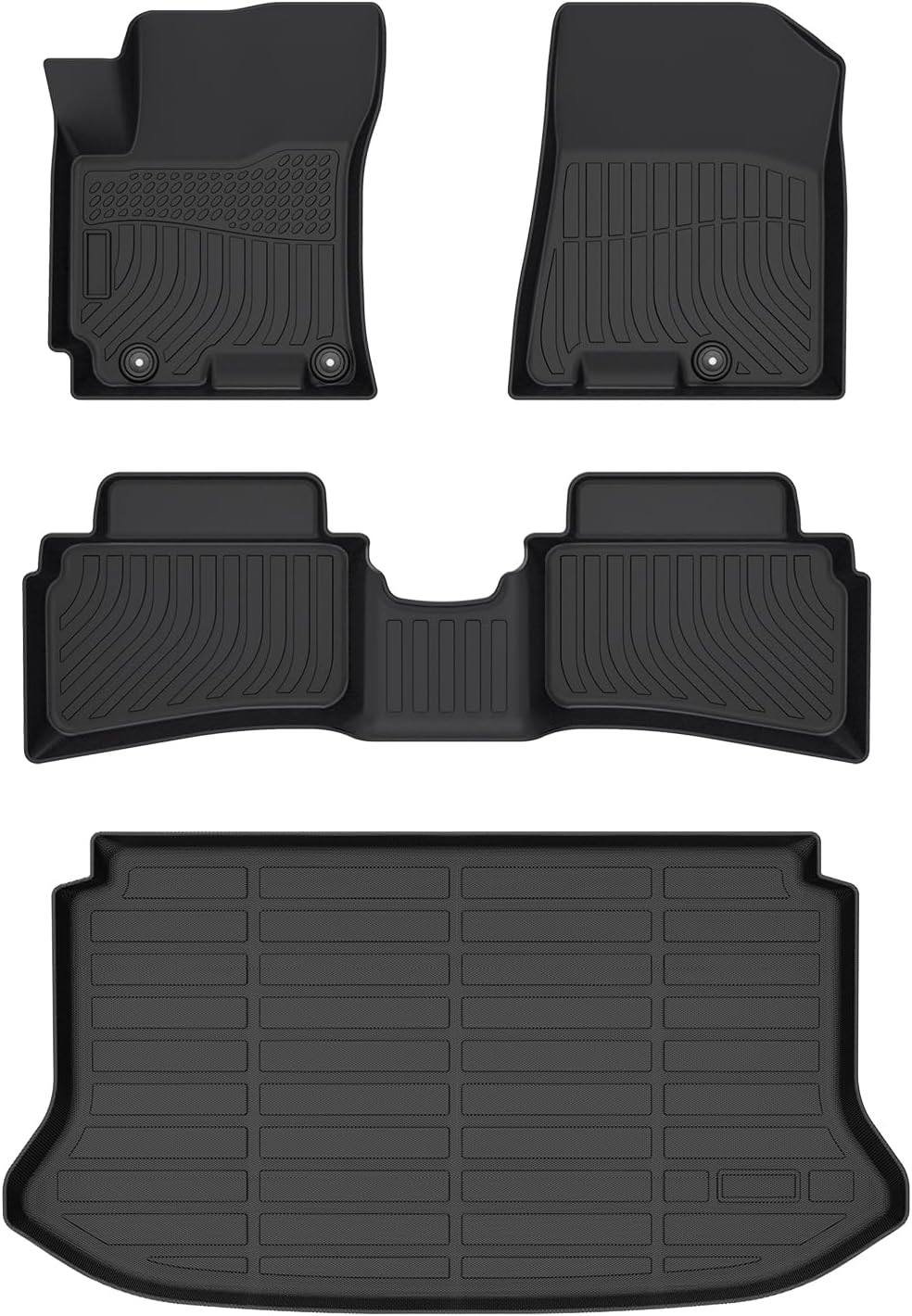 Cartist Floor Mats and Cargo Liner Fit for Venue 2020-2025 2026 (for Cargo Tray Upper Position) All Weather Floor Mat Venue Accessories Heavy Duty