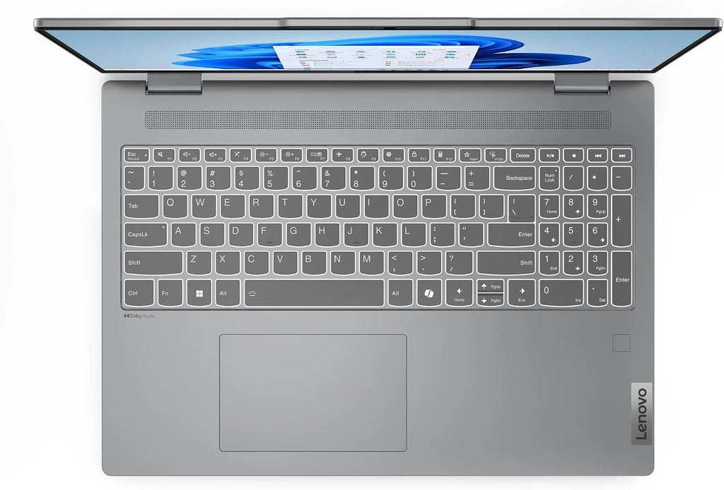 Lenovo IdeaPad 5 2-in-1 Laptop, 16' WUXGA Touchscreen, AMD Ryzen 7 8845HS, 16GB RAM, 512GB SSD, AMD Radeon Graphics, Backlit KB, Wi-Fi6, FP Reader, Win11, Luna Grey, w/2TB USB Drive, W/GaLiMu
