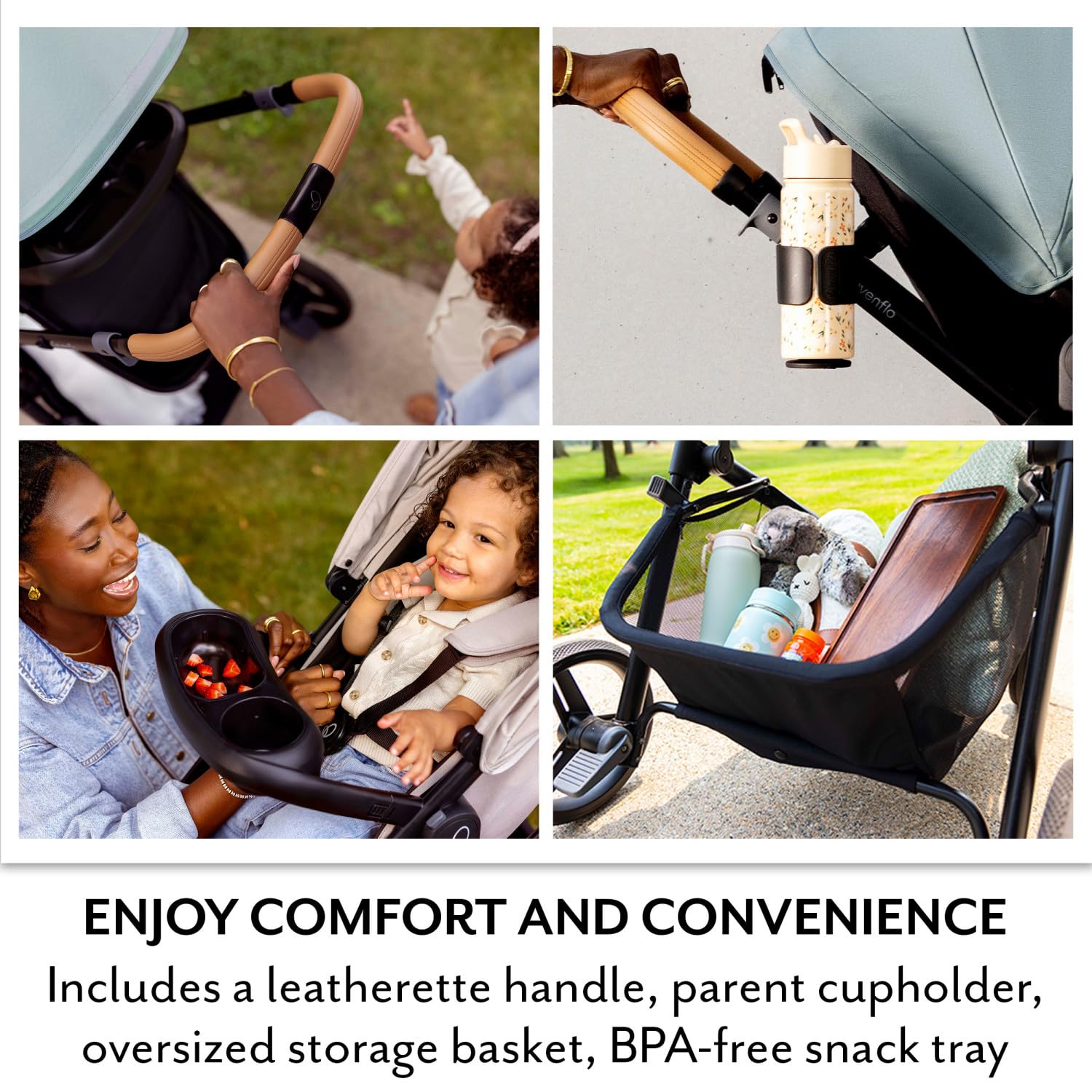 Evenflo Pivot NXT Travel System w/ Revolve180 LiteMax NXT Infant Car Seat (Driftwood Brown)